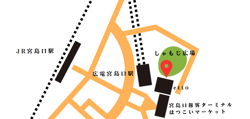 牡蠣小屋マップイラスト