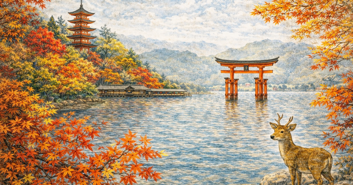宮島　紅葉