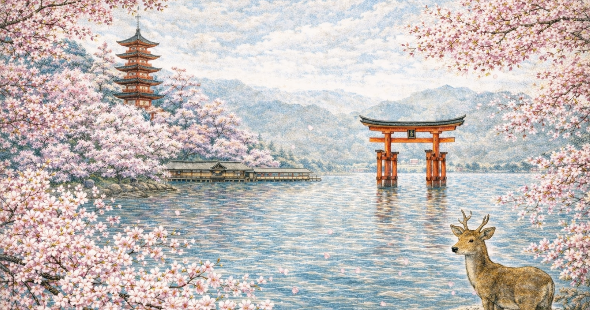宮島　桜