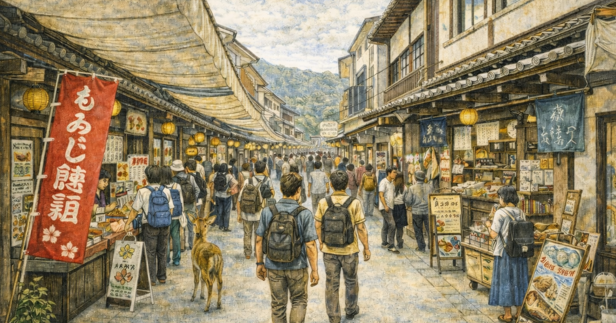 宮島 表参道商店街