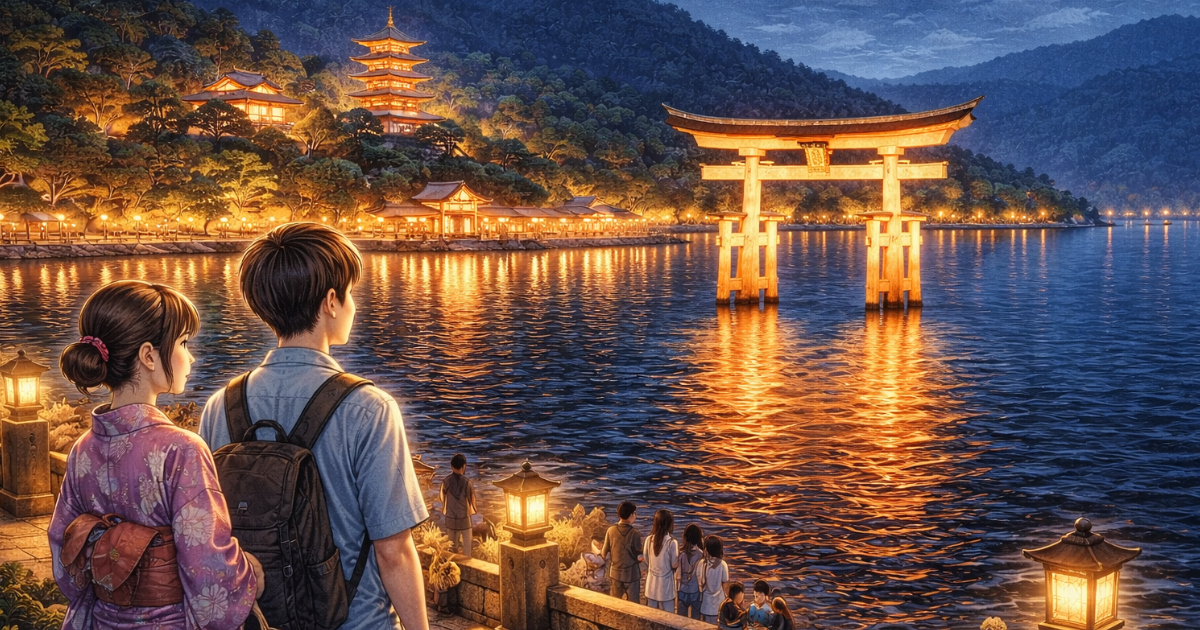 宮島 ライトアップ